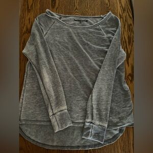 Gray Women's Distressed Shirt